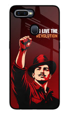Bhagat Singh Revolution Oppo F9/F9 Pro Glass Case