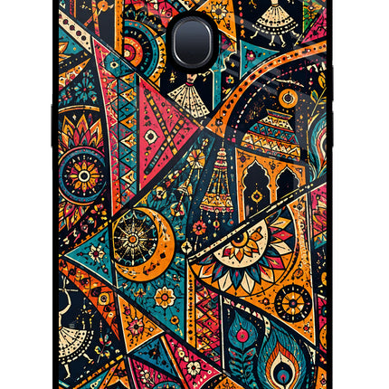 Folk Print Oppo F9/F9 Pro Glass Case