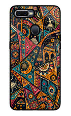 Folk Print Oppo F9/F9 Pro Glass Case