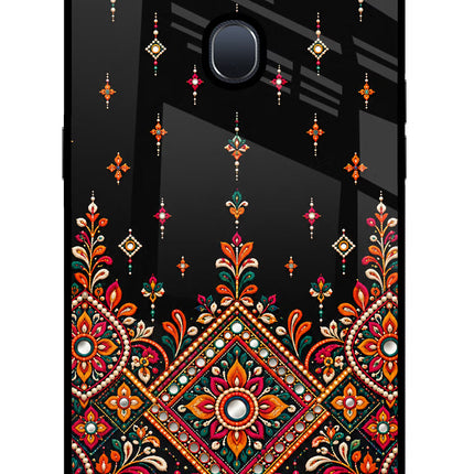 Noir Mehfil Oppo F9/F9 Pro Glass Case