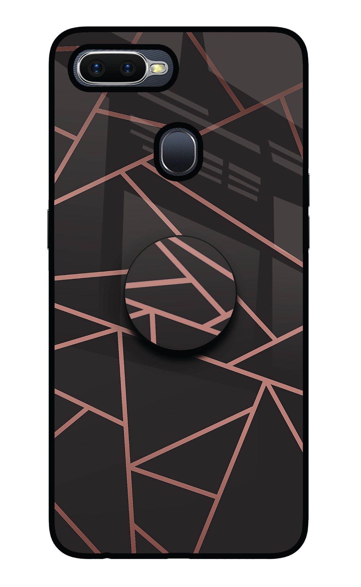 Geometric Pattern Oppo F9/F9 Pro Glass Case