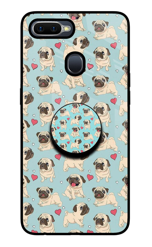 Pug Dog Oppo F9/F9 Pro Glass Case