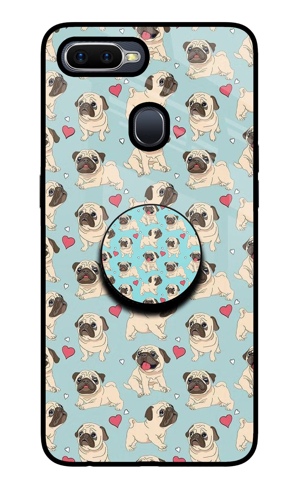Pug Dog Oppo F9/F9 Pro Pop Case by Casekaro