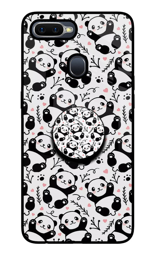 Cute Panda Oppo F9/F9 Pro Glass Case