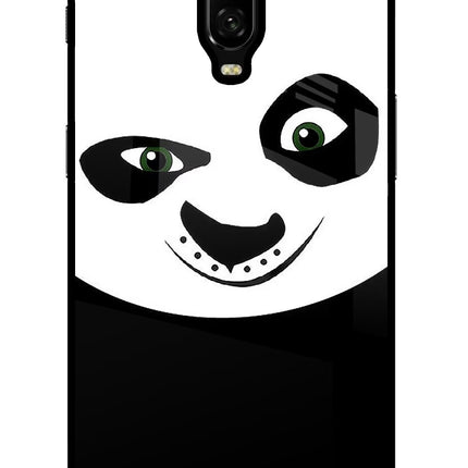 Panda Oneplus 6T Glass Case Back Cover by Casekaro