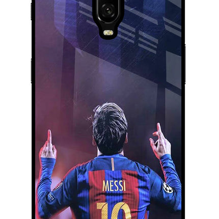 Messi Oneplus 6T Glass Case