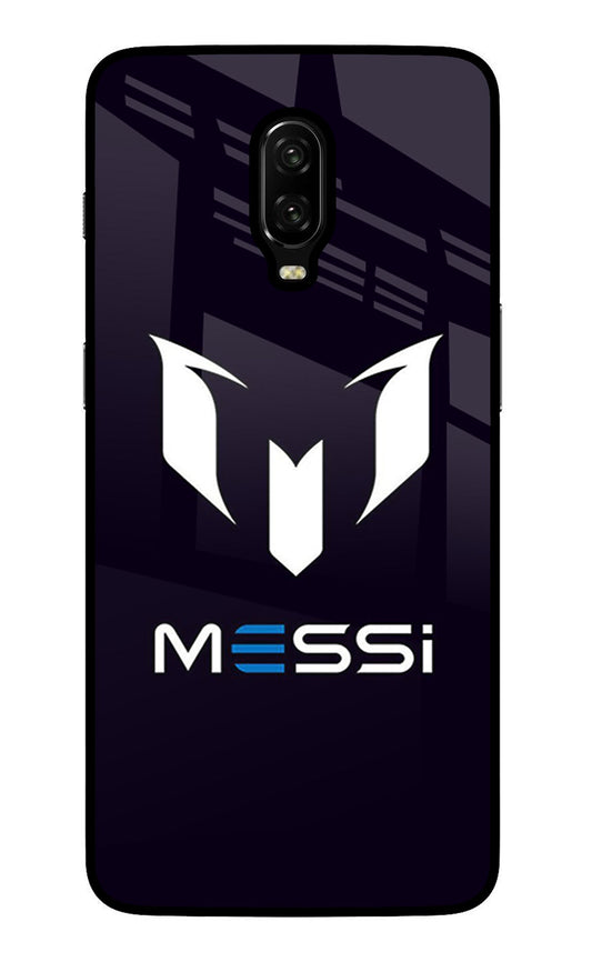 Messi Logo Oneplus 6T Glass Case