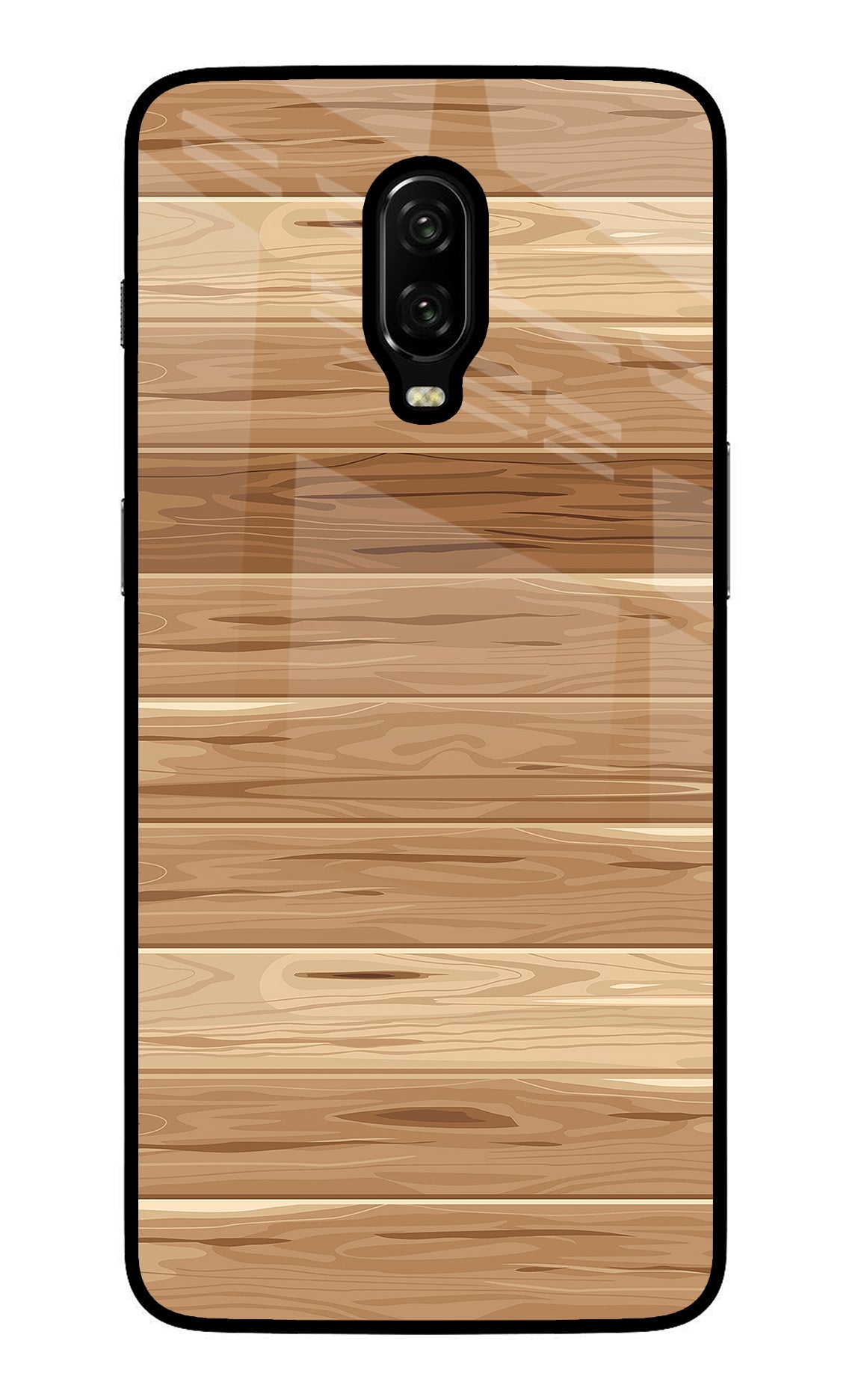 Wooden Vector Oneplus 6T Back Cover