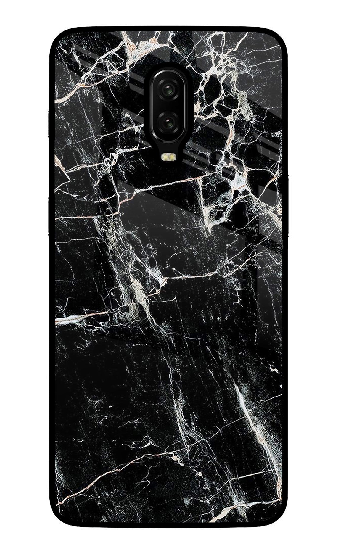 Black Marble Texture Oneplus 6T Back Cover