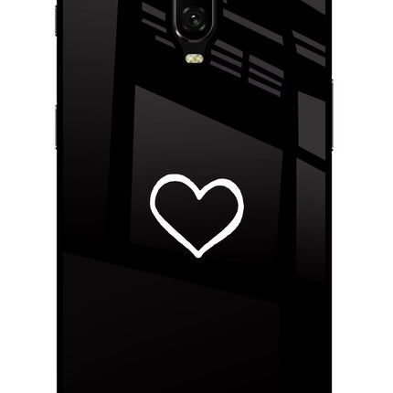 Heart Oneplus 6T Glass Case