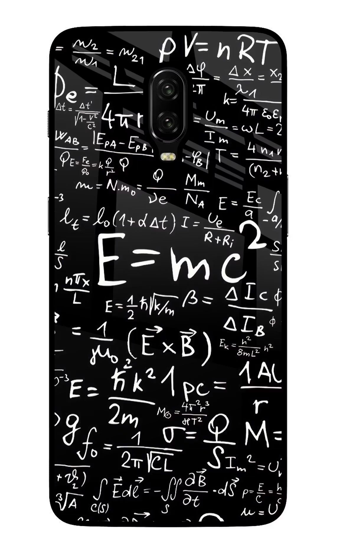 Physics Formula Oneplus 6T Glass Case Back Cover by Casekaro