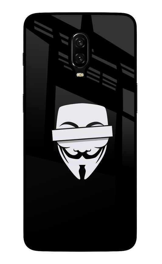 Anonymous Face Oneplus 6T Glass Case