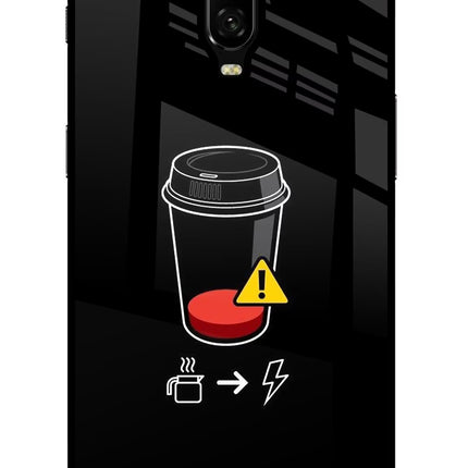 Coffee Oneplus 6T Glass Case