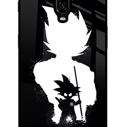 Goku Shadow Oneplus 6T Glass Case Back Cover by Casekaro