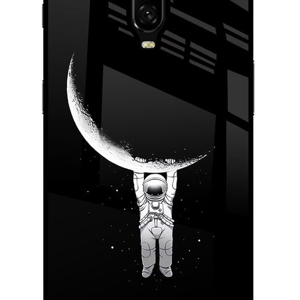 Moon Space Oneplus 6T Glass Case