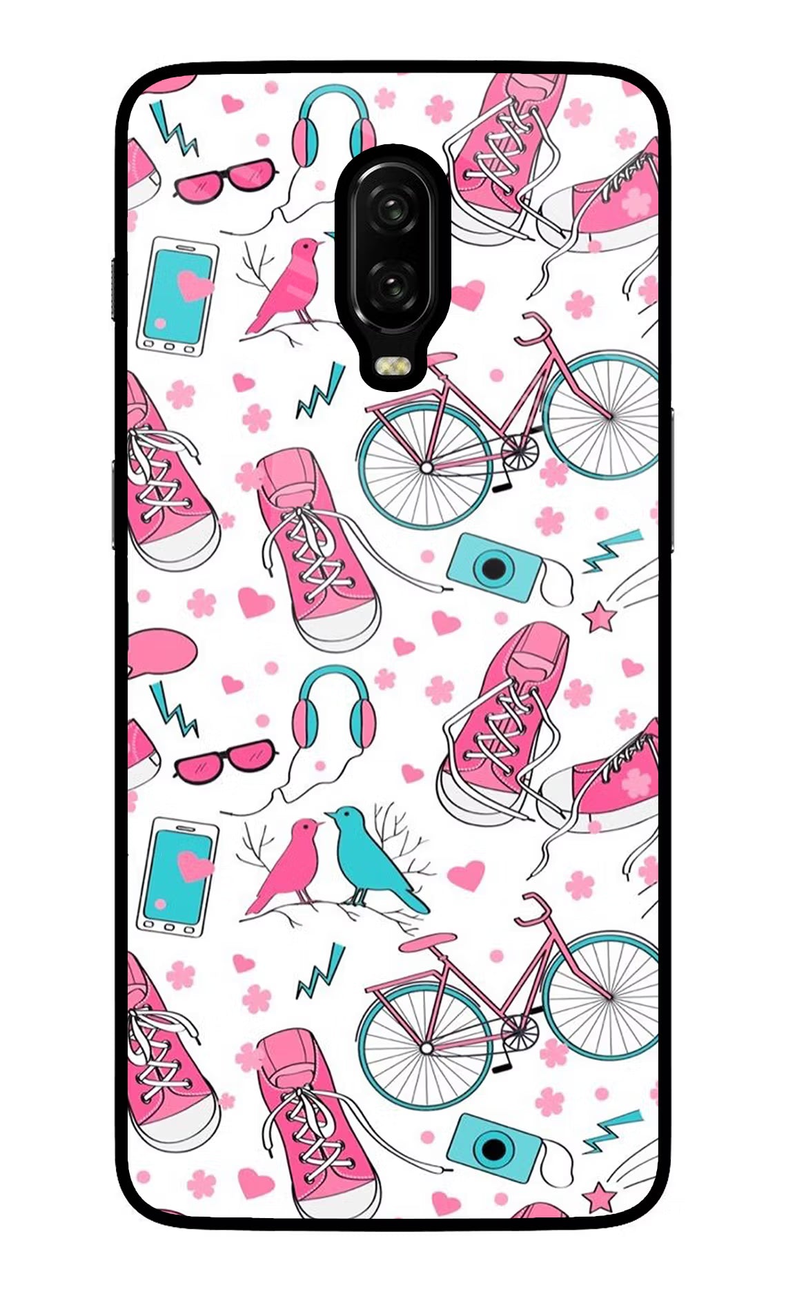 Artwork Oneplus 6T Glass Case Back Cover by Casekaro