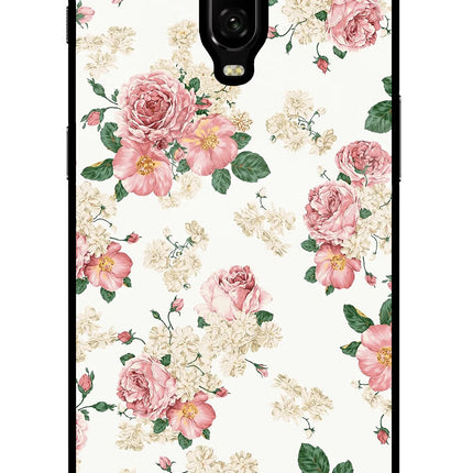 Flowers Oneplus 6T Glass Case Back Cover by Casekaro