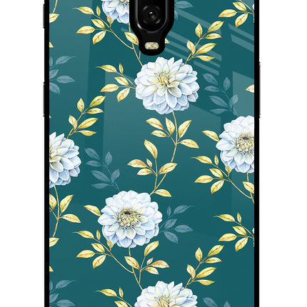 Flowers Oneplus 6T Glass Case