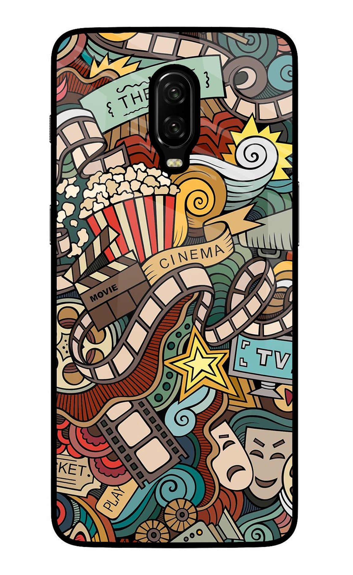 Cinema Abstract Oneplus 6T Back Cover