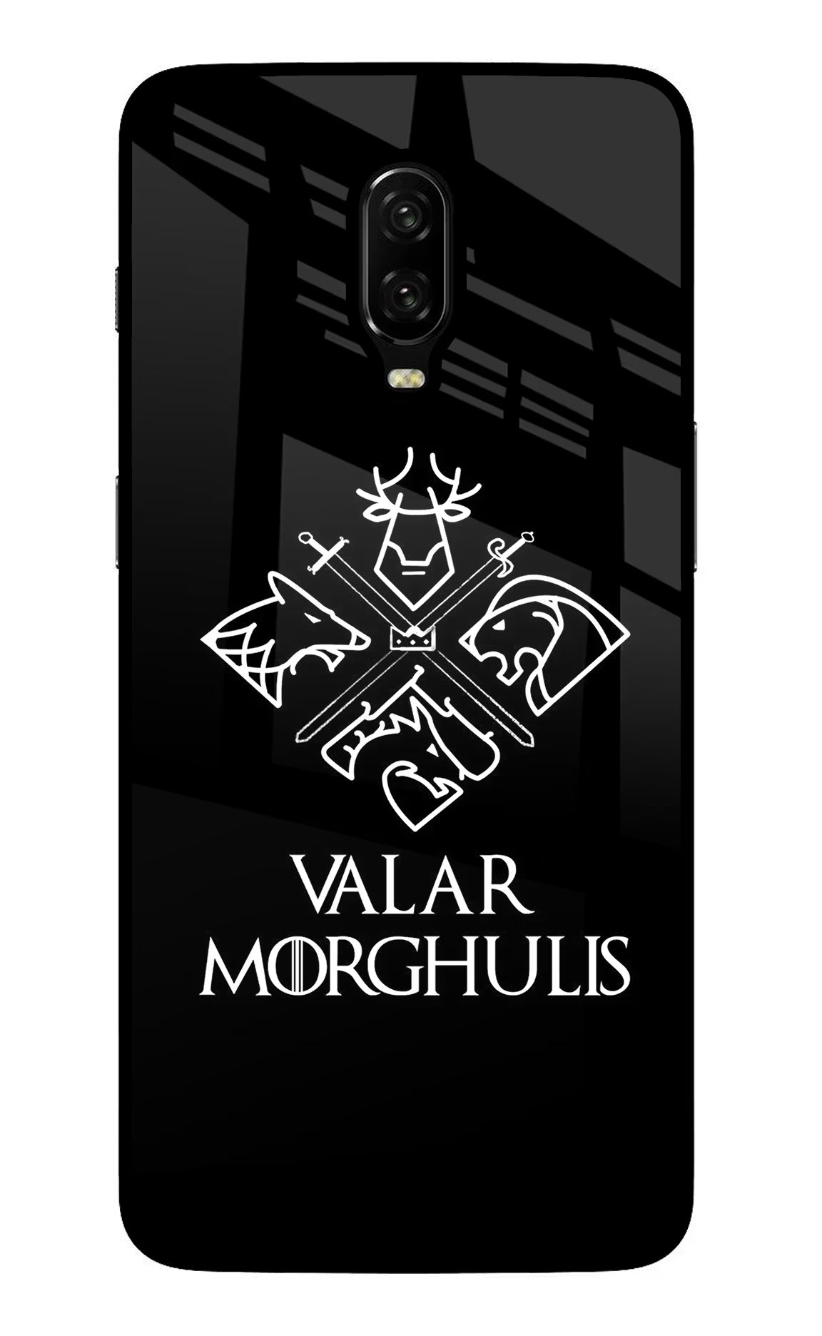 Valar Morghulis | Game Of Thrones Oneplus 6T Glass Case Back Cover by Casekaro