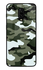Camouflage Oneplus 6T Glass Case