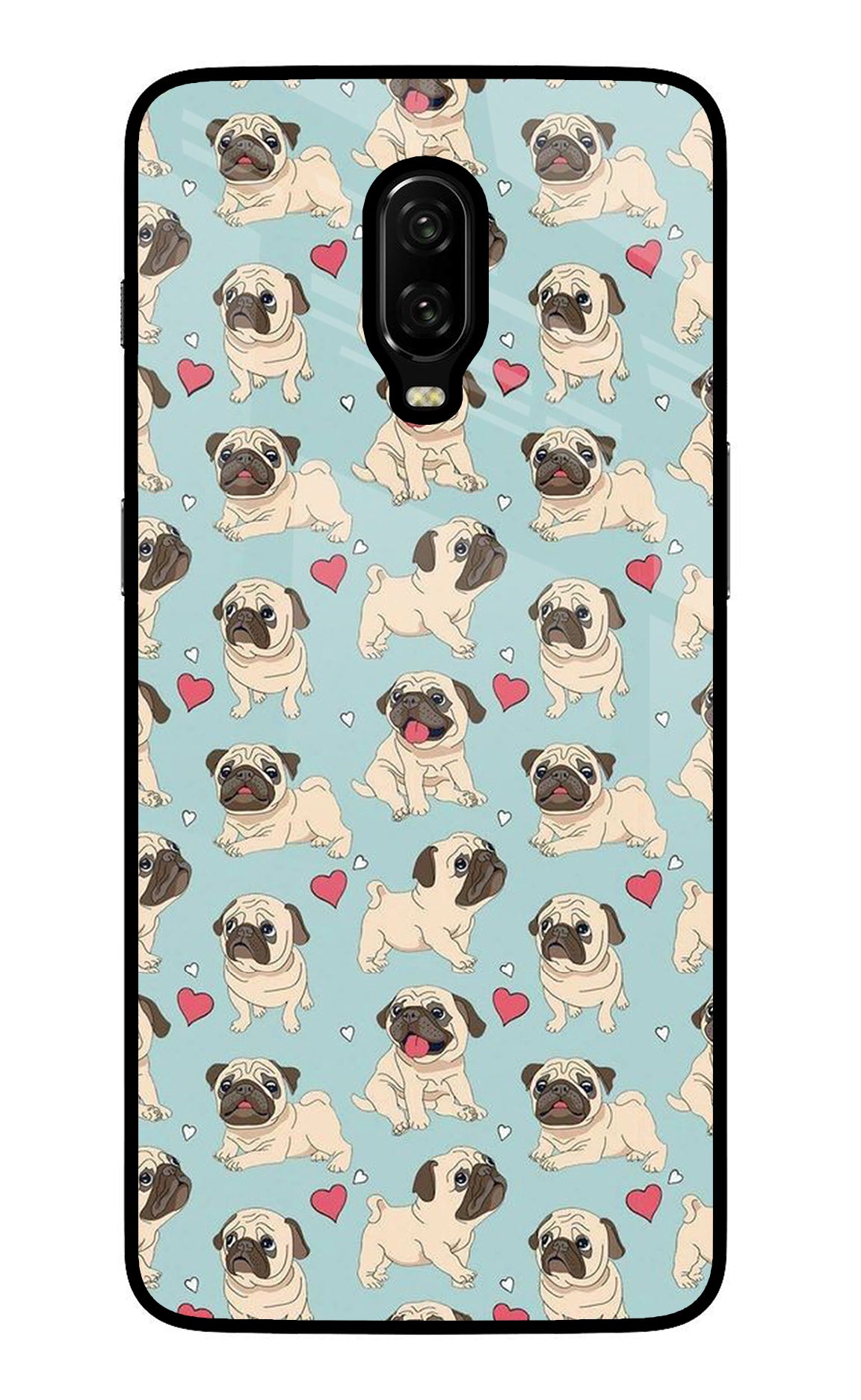 Pug Dog Oneplus 6T Glass Case