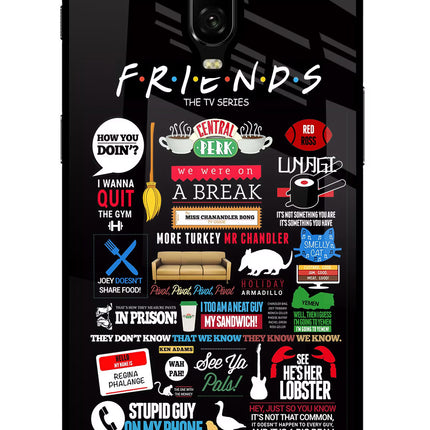 FRIENDS Oneplus 6T Glass Case
