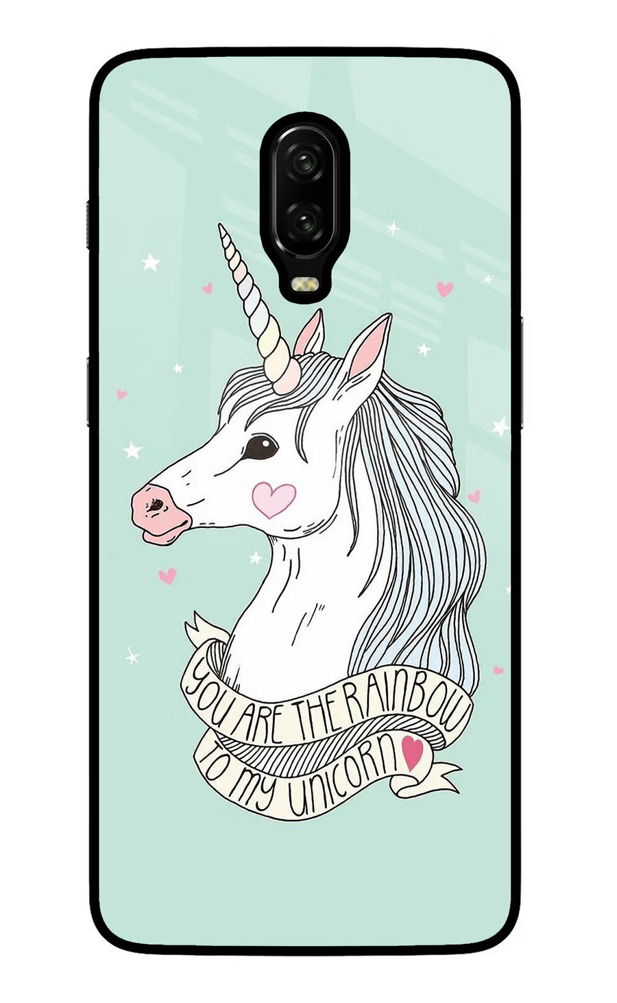 Unicorn Wallpaper Oneplus 6T Back Cover, Glass case
