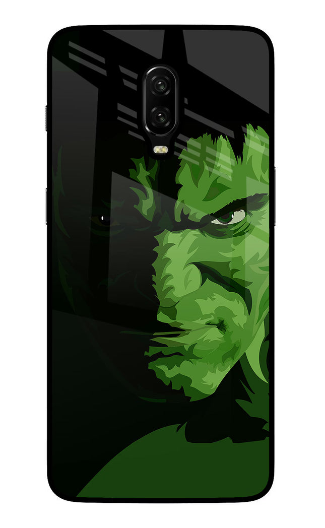 HULK Oneplus 6T Glass Case Back Cover by Casekaro