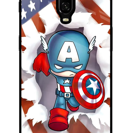 Captain America Oneplus 6T Glass Case