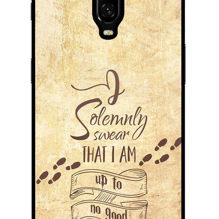I Solemnly swear that i up to no good Oneplus 6T Glass Case