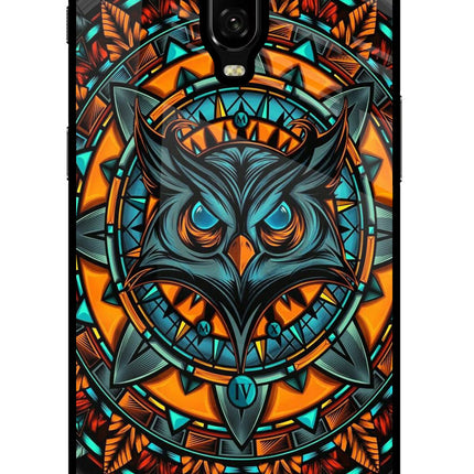 Angry Owl Art Oneplus 6T Glass Case