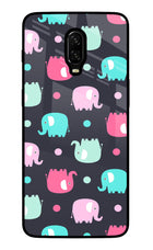 Elephants Oneplus 6T Glass Case