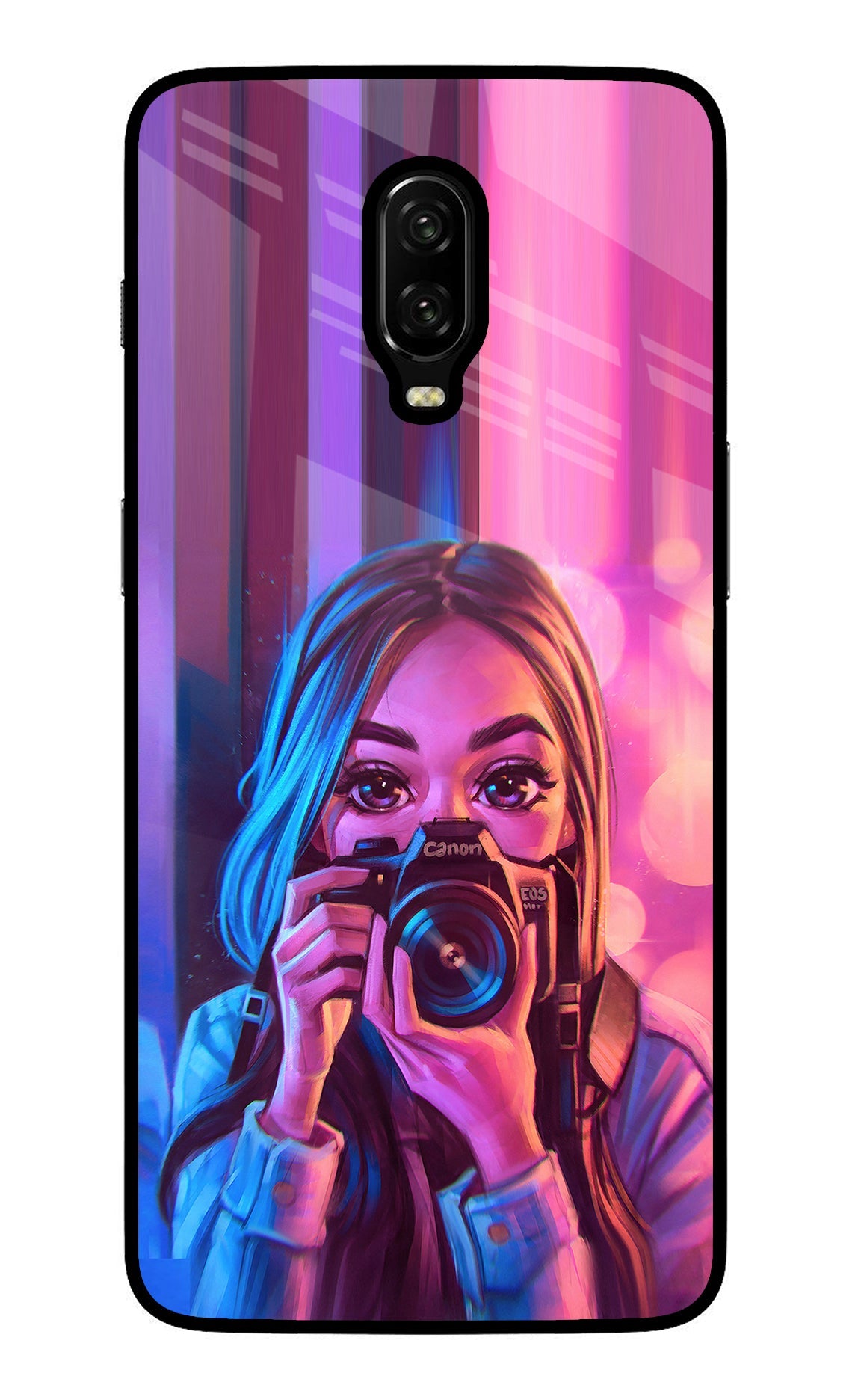 Girl Photographer Oneplus 6T Back Cover