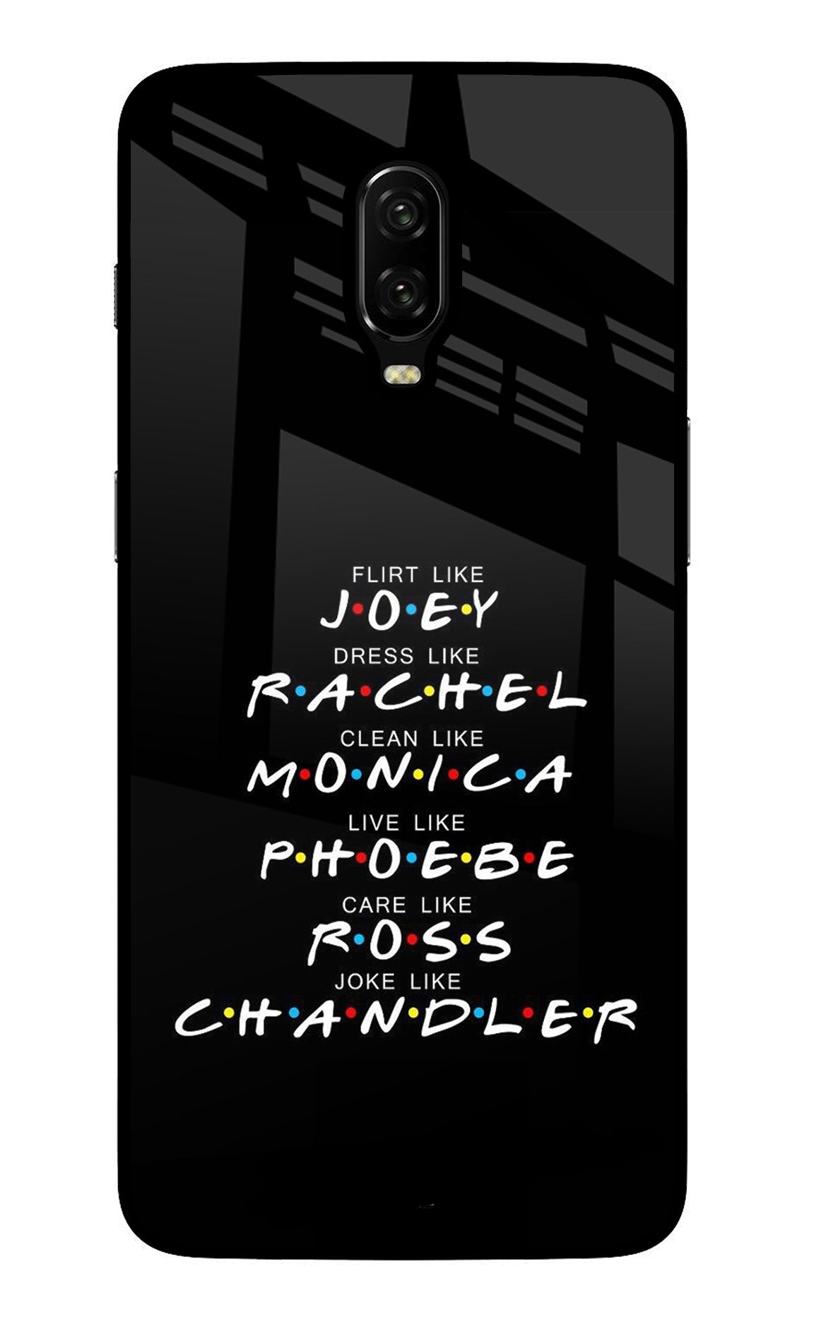 FRIENDS Character Oneplus 6T Back Cover