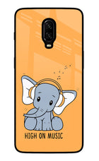 High On Music Oneplus 6T Glass Case