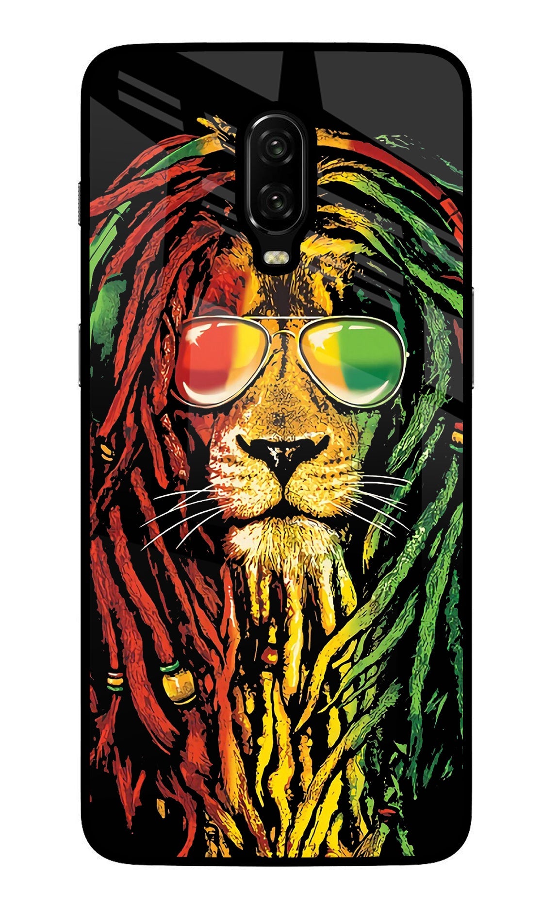 Rasta Lion Oneplus 6T Back Cover