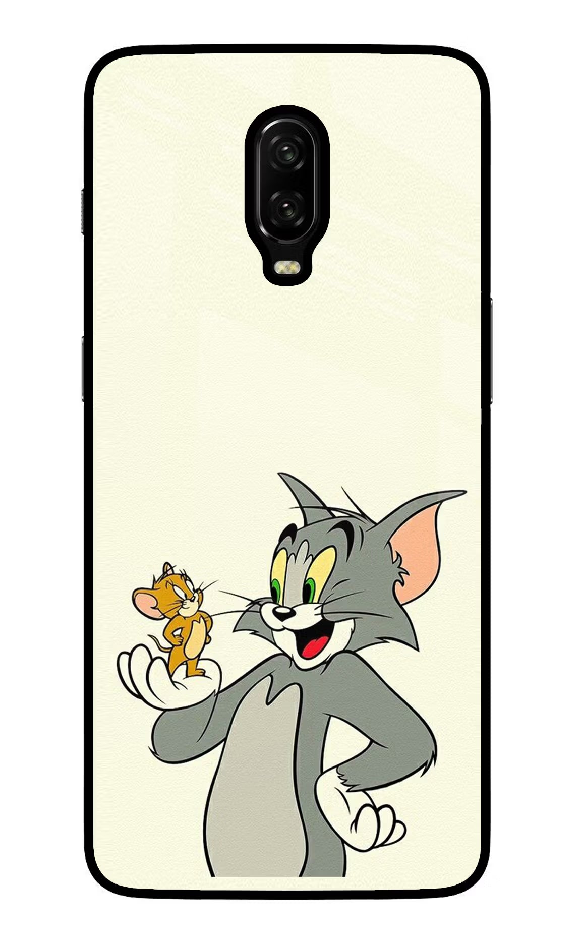 Tom & Jerry Oneplus 6T Glass Case Back Cover by Casekaro