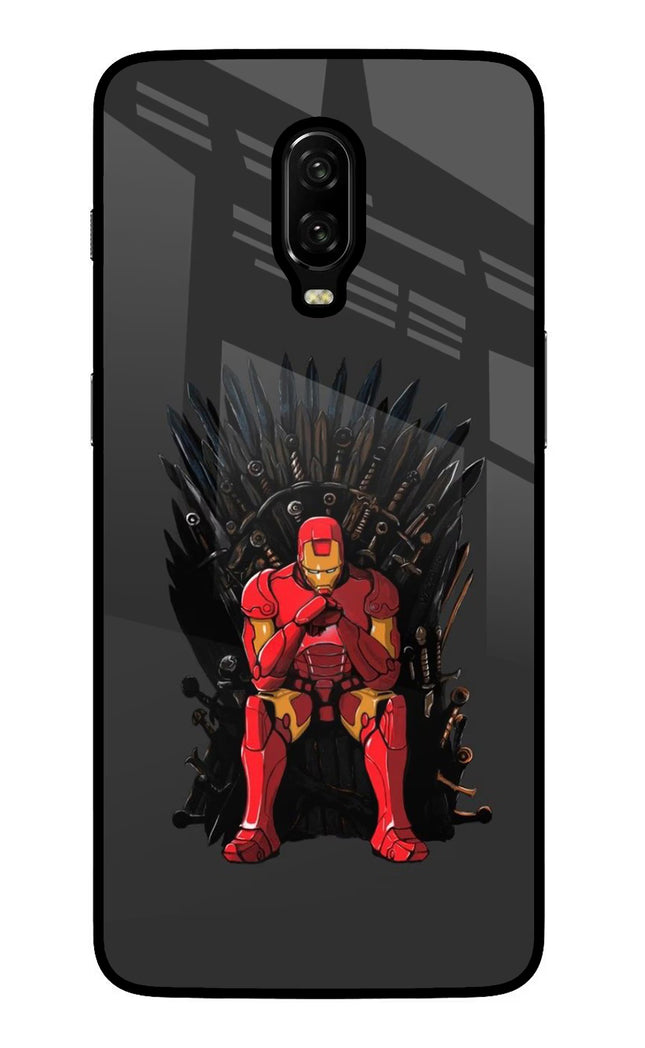 Ironman Throne Oneplus 6T Glass Case Back Cover by Casekaro