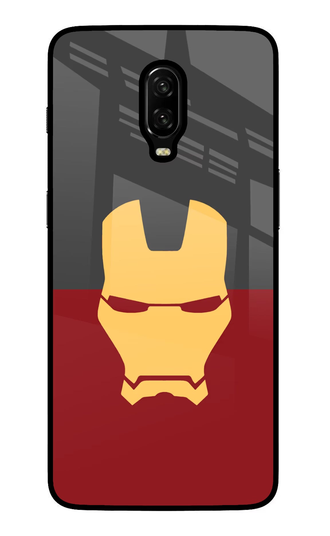 Ironman Oneplus 6T Glass Case Back Cover by Casekaro