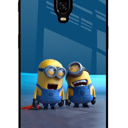 Minion Laughing Oneplus 6T Glass Case