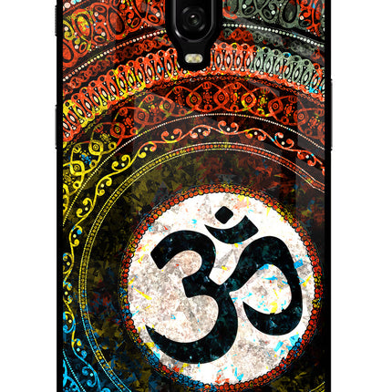 Om Cultural Oneplus 6T Glass Case Back Cover by Casekaro