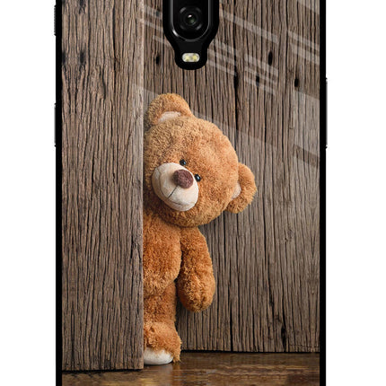 Teddy Wooden Oneplus 6T Glass Case