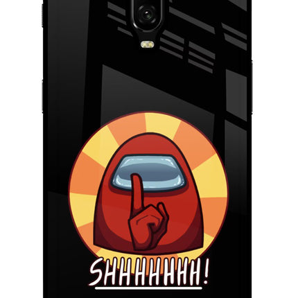 Among Us Shhh! Oneplus 6T Glass Case