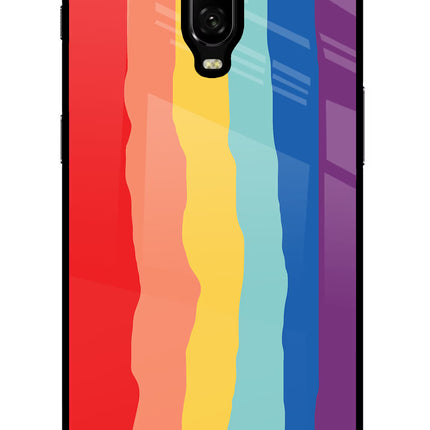 Rainbow Oneplus 6T Glass Case