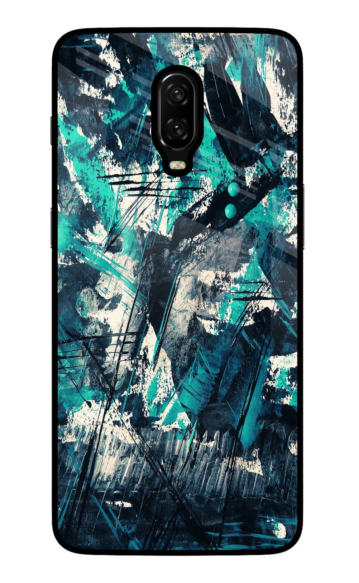 Artwork Oneplus 6T Glass Case Back Cover by Casekaro