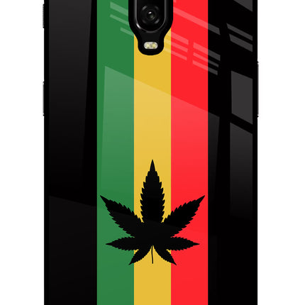 Weed Flag Oneplus 6T Glass Case
