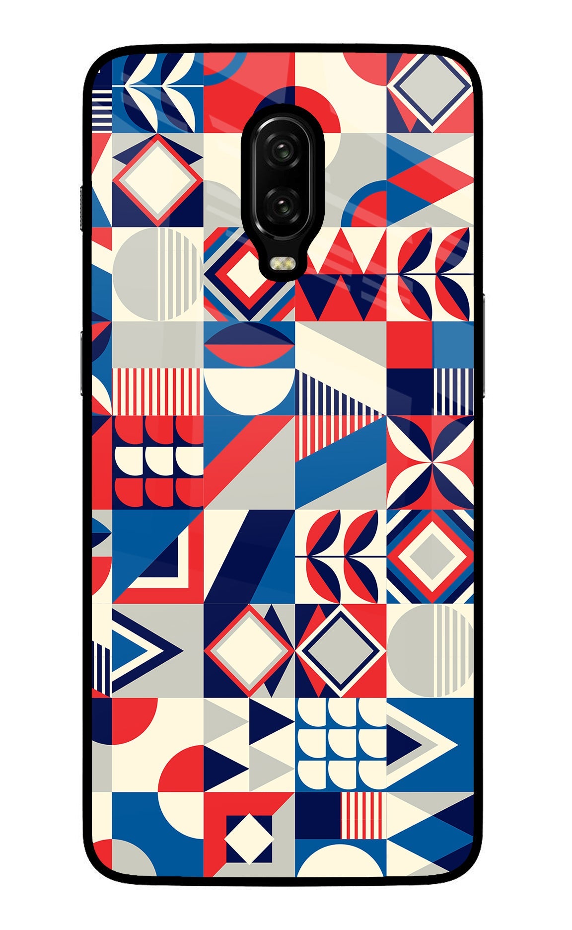 Colorful Pattern Oneplus 6T Glass Case