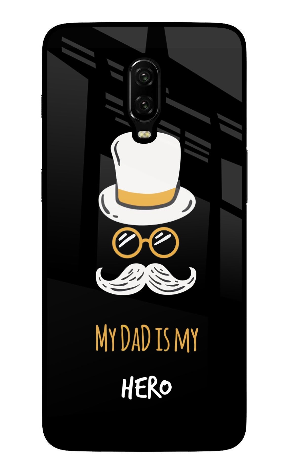My Dad Is My Hero Oneplus 6T Glass Case