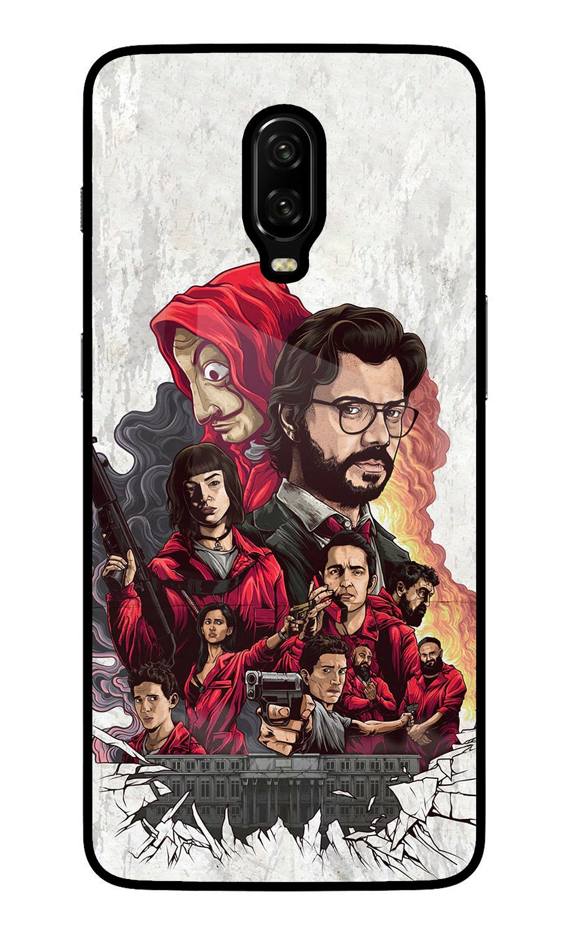 Money Heist Artwork Oneplus 6T Back Cover